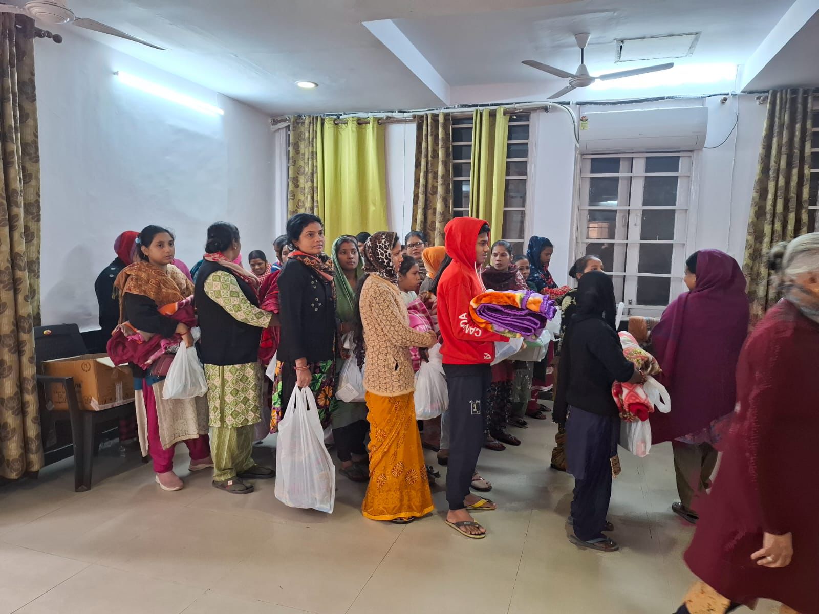 SPREADING WARMTH TO COMBAT WINTER CHILL